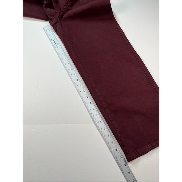 Judy Blue JB88752 Eva Garment Dyed High Rise Wide Leg Jeans Size 0/24 Maroon - Picture 8 of 9